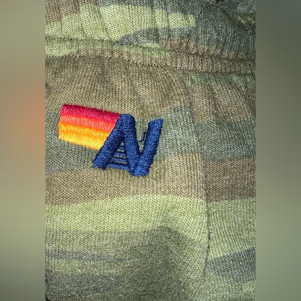 Aviator Nation 4 Stripe Sweatpants Camo / Neon Size XS - Picture 7 of 13